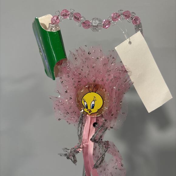 Warner Bros. Studio Store Looney Tunes Tweety Pink Heart Princess Wand Vintage - Picture 5 of 7